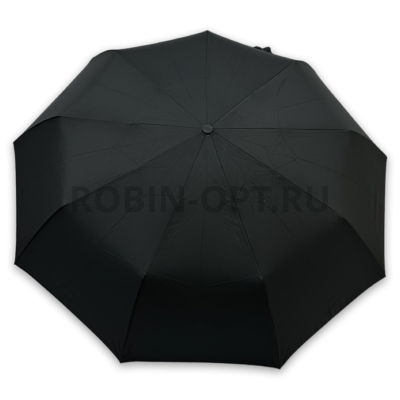 Зонт автомат мужской 3 сл., ROBIN 419, прямая ручка , 23"(58.5см)Х9к, эпонж, 100 см(диаметр), 471 г, 1 рассцветка, черный фото анонса