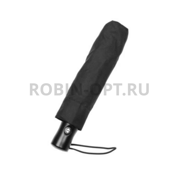 Зонт полный автомат мужской 3 сл., Три слона M5790, прямая ручка , 21.6"(55см)Х8к, эпонж, (диаметр),  г, , черный фото детальное