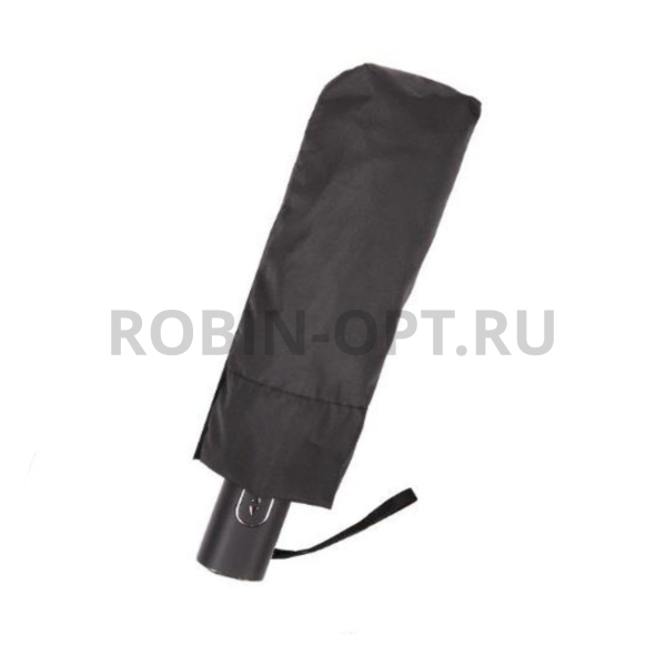 Зонт автомат мужской 4 сл., Три слона M4800, прямая ручка , 22.4"(57см)Х8к, эпонж, 104 см(диаметр), 362 г, 1 расцветка, черный фото детальное
